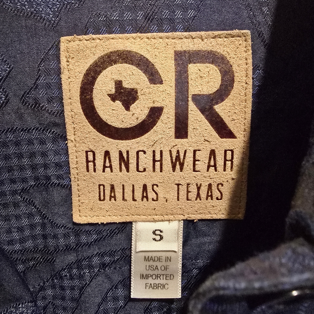 CR Ranchwear Women's Navy Button Down Shirt